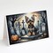 Edge Collections - 5" x 7" - Multicolor - Yorkshire Terrier Spooky Halloween Greeting Cards with Envelopes - 8 Pieces
